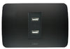Toma USB 5V C.C. 2.4A grafito armado