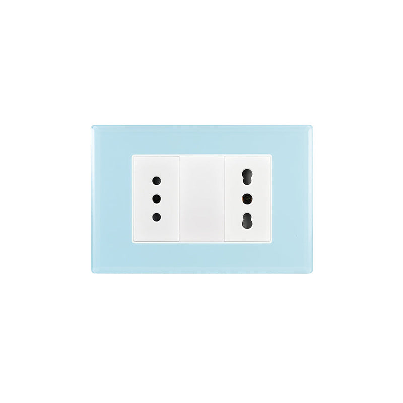 TOMA CORRIENTE DOBLE 10A MAS 10/16A 250V SKY ARMADO