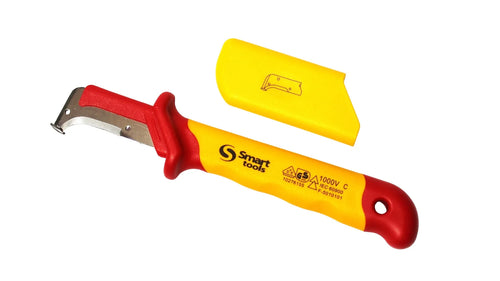 CUCHILLO PARA ELECTRICISTA RECTO CON TOPE DE PROFUNDIDAD LARGO 185MM VDE 1000V(10276155)