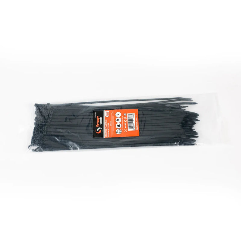 AMARRA PLASTICA NEGRA 4.8x300mm.100Unidades
