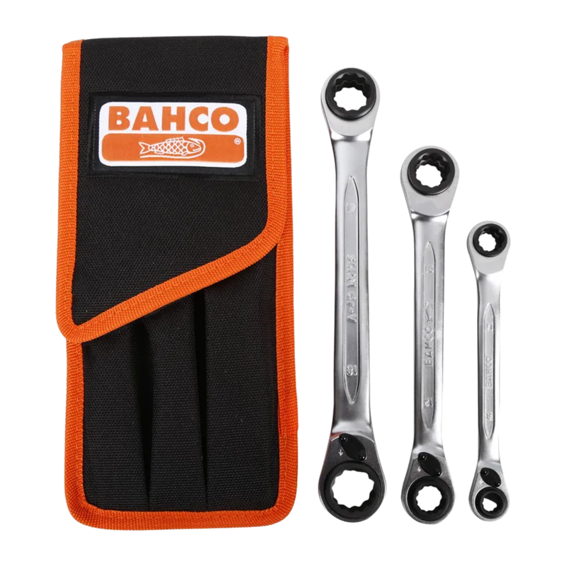 Juego Llaves Corona Chicharra 8 a 19mm 3 Piezas BAHCO
