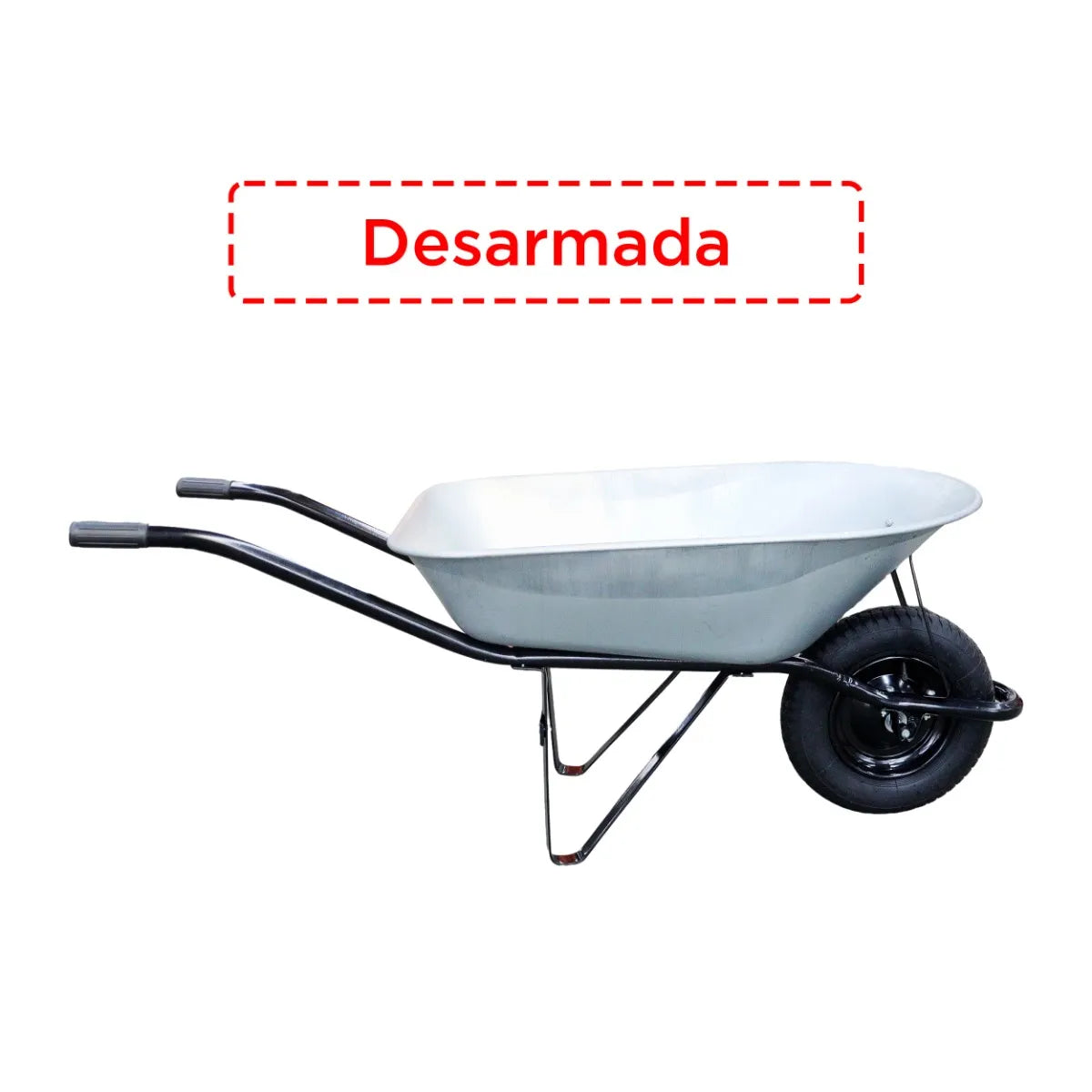 CARRETILLA GALVANIZADA 09MM 78L DESARMADA