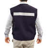 CHALECO GEOLOGO POPLIN ALASKA C/CINTA AZUL XL