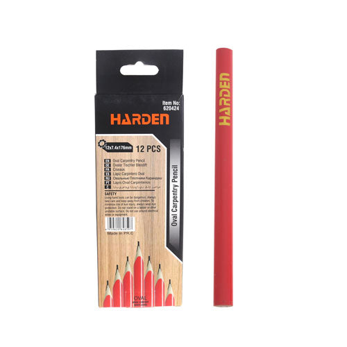 SET 12 LAPICES CARPINTERO NEGRO 12*7.4*176mm