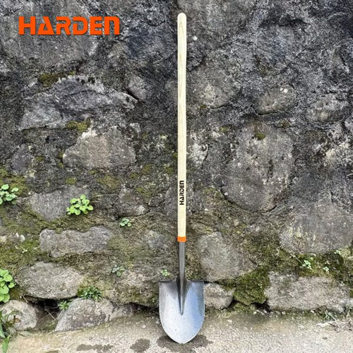 PALA PUNTA HUEVO MANGO LARGO MADERA