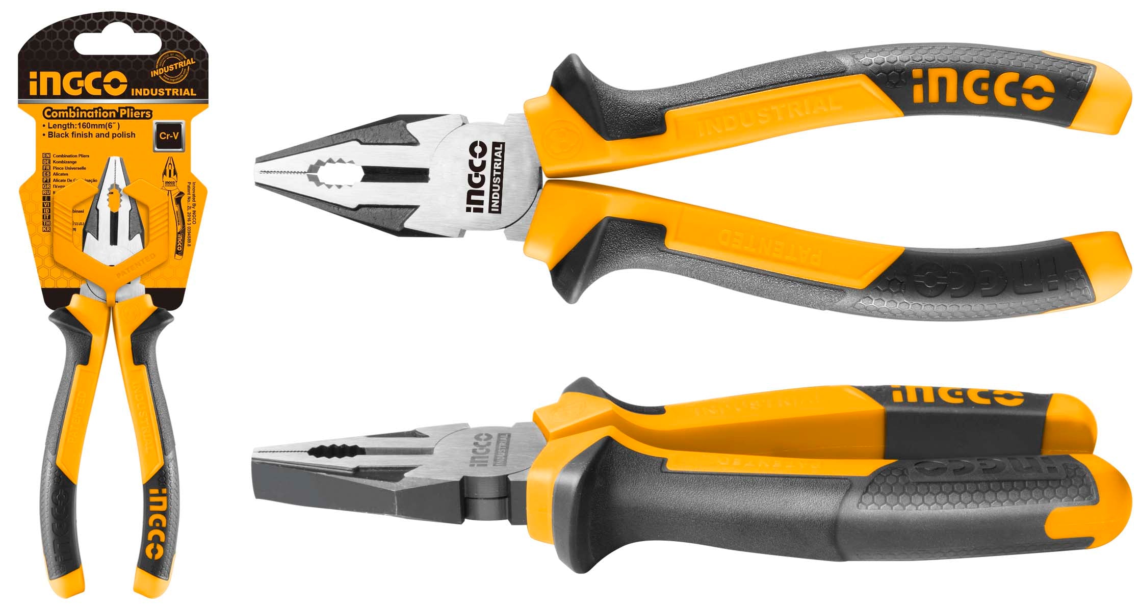 ALICATE INGCO UNIVERSAL REFORZADO 200 MM/ 8" # HCP28208