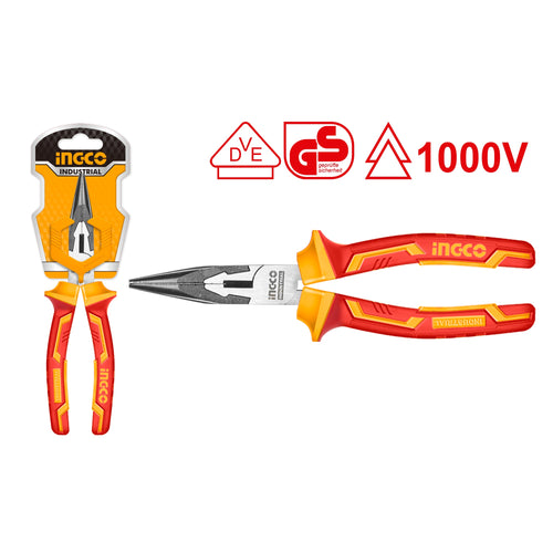 ALICATE INGCO PUNTA AISLADO 6"/160 MM # HILNP28168