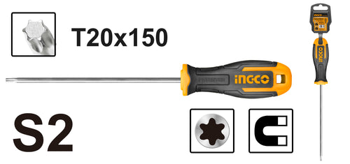 ATORNILLADOR INGCO TORX T-20 6MM X 150MM # HS68T20150(OF)