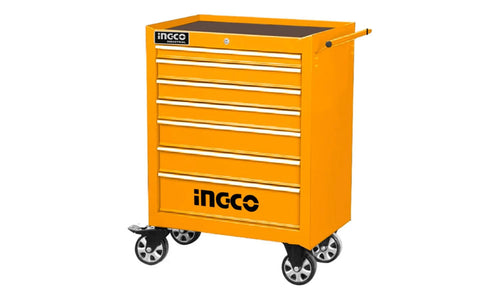 CAJA HERRAMIENTAS INGCO METALICA 680X458X802 MM C/RUEDAS Y 7 BANDEJAS #HDTC02071P