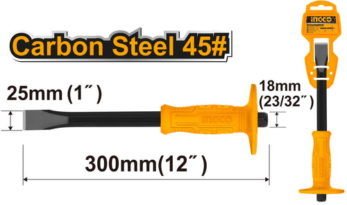 CINCEL INGCO CON GRIP 1" x 12" # HCCL082412