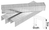 GRAPA INGCO 7/16" ANCHO 1.2 MM CAJA 1.000 PZAS # STS0212