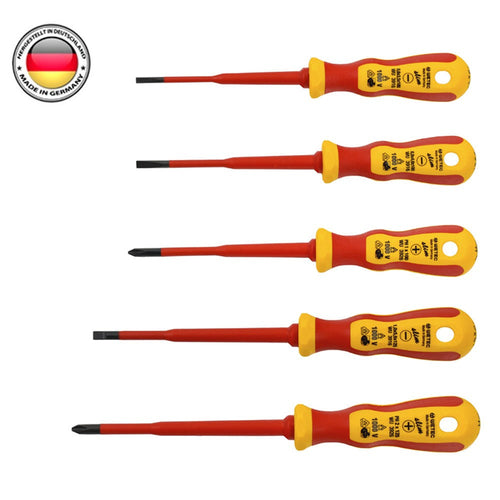 Set de 5 Atornilladores Aislados a 1000V Slim