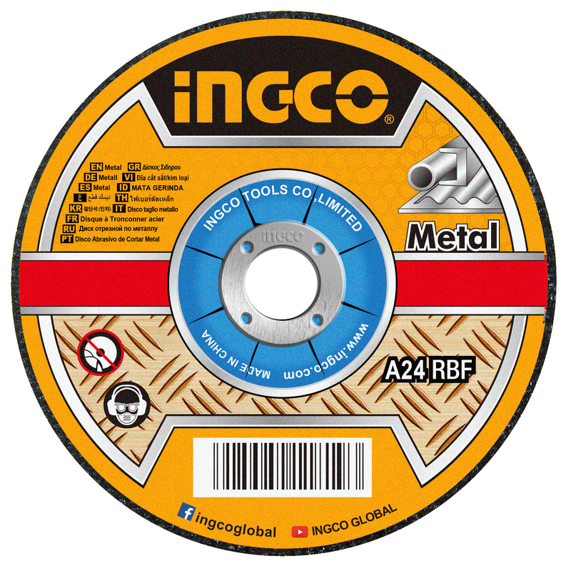 DISCO DESBASTE INGCO METAL 7" X 6.0 X 7/8" #MGD601801