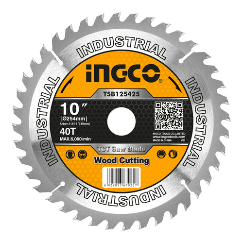 SIERRA CIRCULAR INGCO P/MADERA 10" X 40 DTS.# TSB125425
