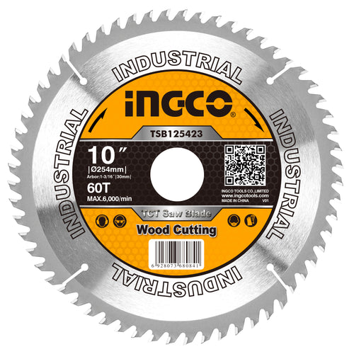 SIERRA CIRCULAR INGCO P/MADERA 10" X 60 DTS.# TSB125423