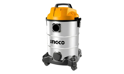 ASPIRADORA INGCO INDUSTRIAL 1400 WATS 30 LTS LIMPIA SECO Y HUMEDO # VC14301