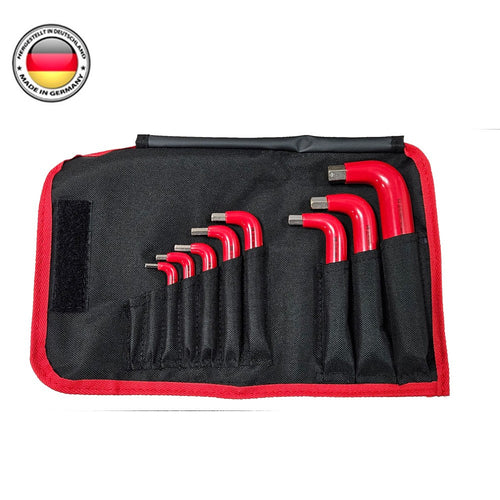 SET DE 8 LLAVES ALLEN AISLADAS A 1000V EN L. 1/8" A 1/2"
