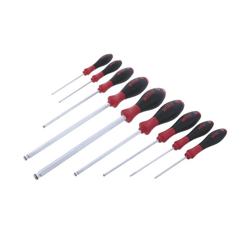 Juego de 9 atornilladores con punta esférica SoftFinish MagicRing