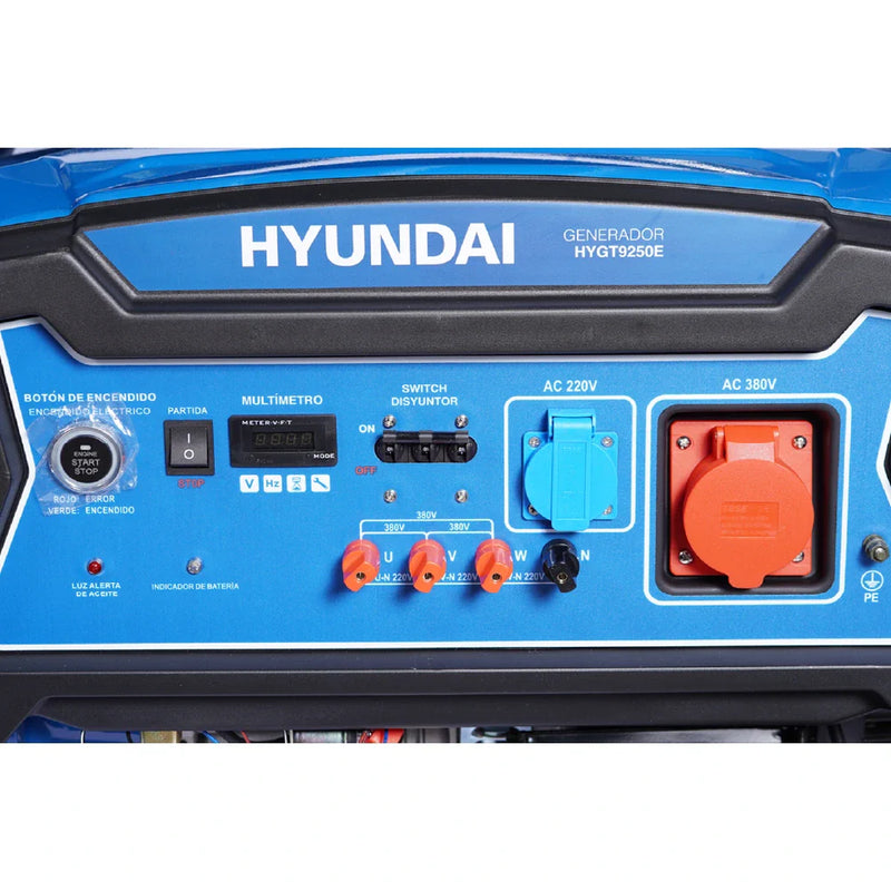 GENERADOR GASOLINA 6.5KW TRIFÁSICO - HYUNDAI