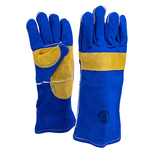 GUANTE SOLDADOR AZUL CON KEVLAR 15
