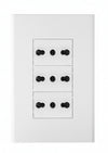 Modulo tomacorriente 10/16A triple blanco Blanco