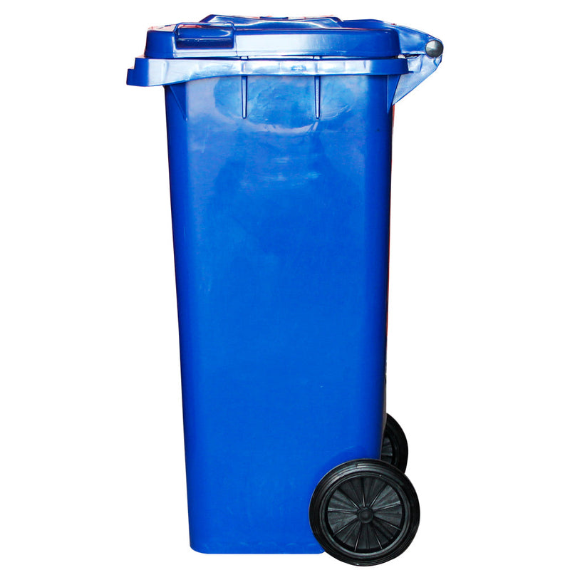 CONTENEDOR DE BASURA CON RUEDAS AZUL 240 LTS.