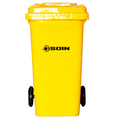 CONTENEDOR DE BASURA CON RUEDAS AMARILLO 240 LTS.
