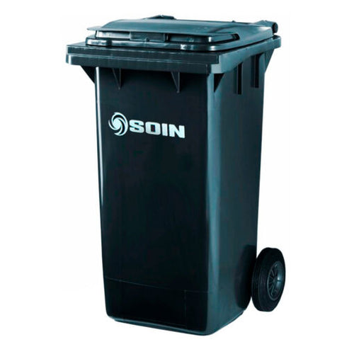 CONTENEDOR DE BASURA CON RUEDAS GRIS 240 LTS.