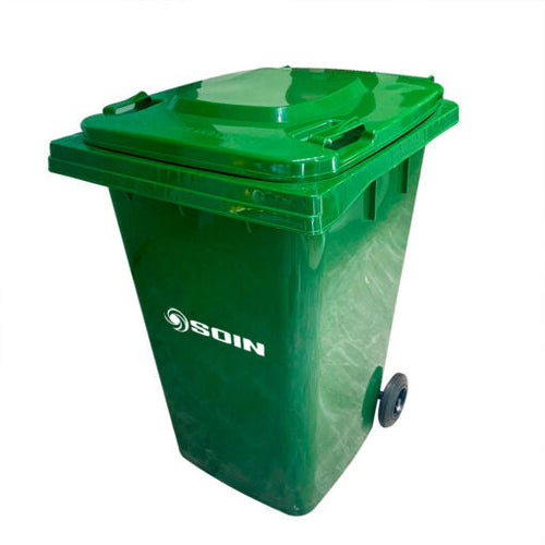 CONTENEDOR DE BASURA CON RUEDAS VERDE 360 LTS.