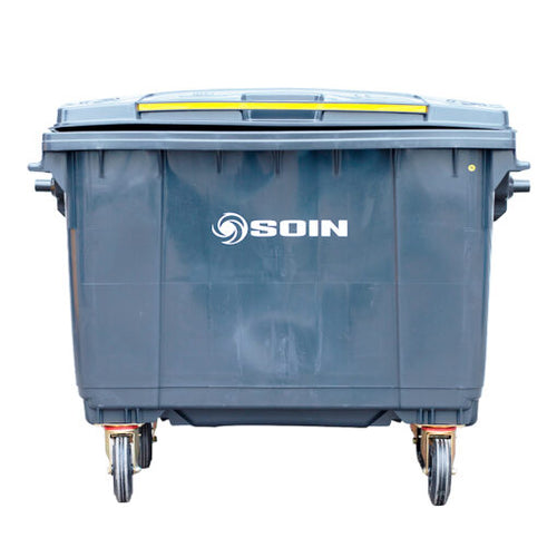 CONTENEDOR DE BASURA CON RUEDAS GRIS 770 LTS.