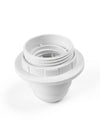 Portalampara E27 plastico anillo Blanco