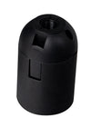 Portalampara  plastico bornera Negro