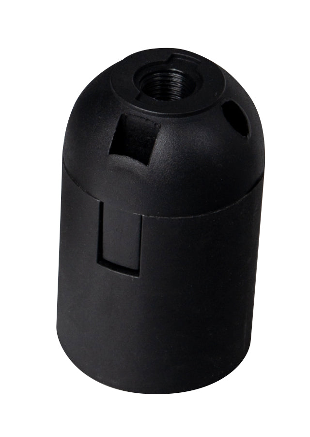 Portalampara  plastico bornera Negro