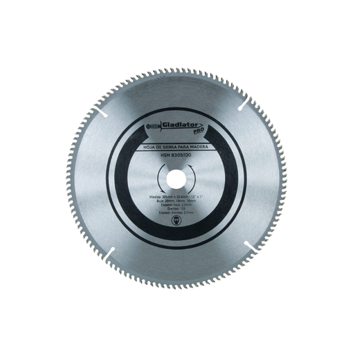DISCO DE SIERRA 12" x 2.0mm 120 DTES HSM 8305/120