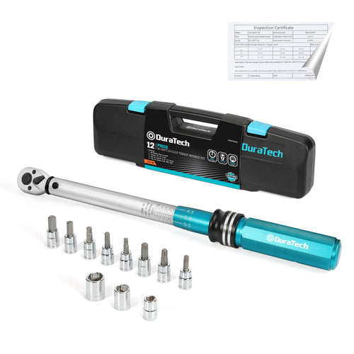 Llave de torque profesional torquímetro3/8″ 27.1/135.6n.m 12 pcs.