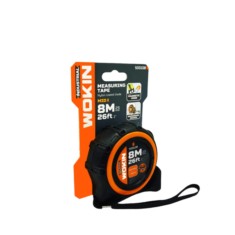 Huincha De Medir Industrial 10mt x 25mm Wokin