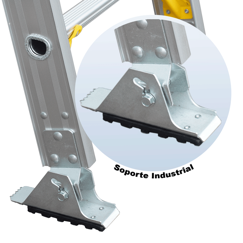 ESCALERA TELESCOPICA ALUMINIO 20 PELDA OS 150 KG MAGNA