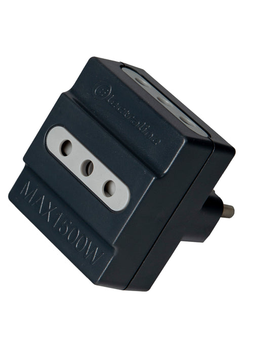 Adaptador Triple Negro