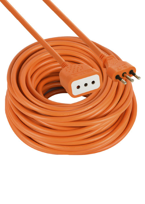 Alargador profesional 2P+T 10A 250V, 30 mts, naranja Naranjo