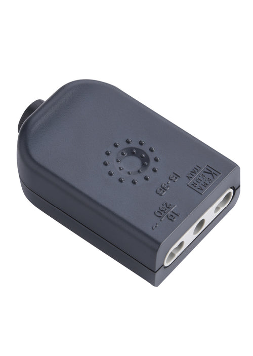Hembra volante 10A/16A 2P+T Negro