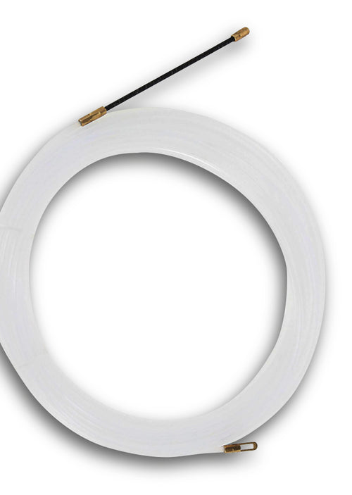 Pasacable nylon 20 mts, 3mm Blanco