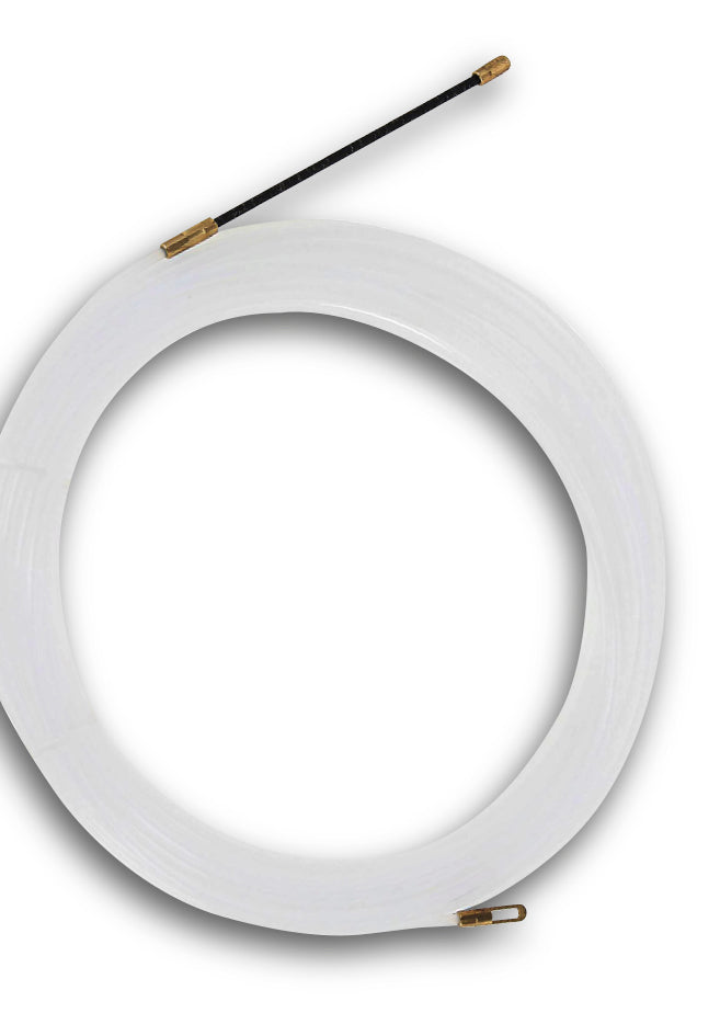 Pasacable nylon 20 mts, 3mm Blanco