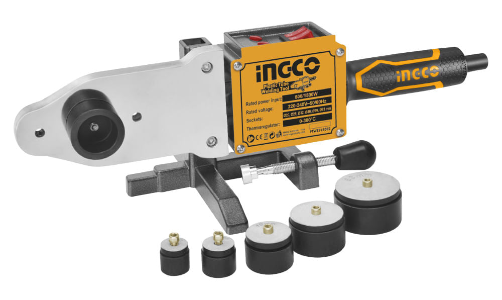 TERMOFUSORA INGCO 1.500 WATTS C/6 BOQUILLAS #PTWT215002 (C)