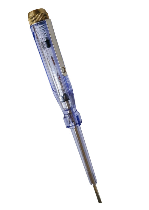 Atornillador buscapolos 140mm cabeza plana 4mm Azul