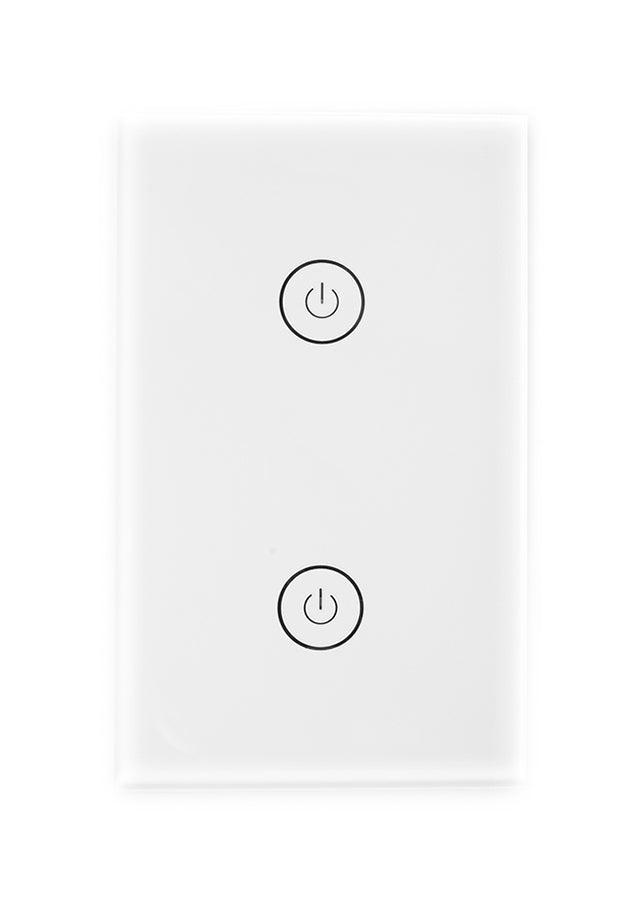 Smart Interruptor inteligente de embutir 2 pos touch Blanco