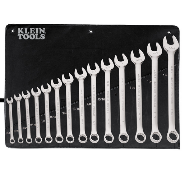 JGO. LLAVE P/CORONA KLEIN 3/8" - 1.1/4" 14 pzas
