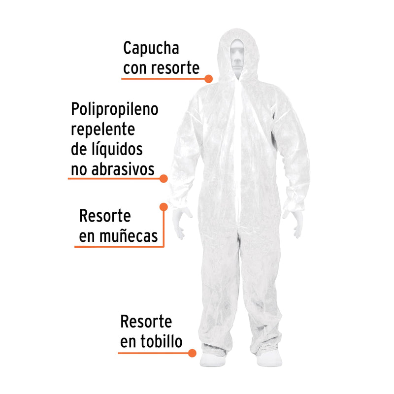 OVEROL DESECHABLE TRUPER L BLANCO # OVERD-L (14421)