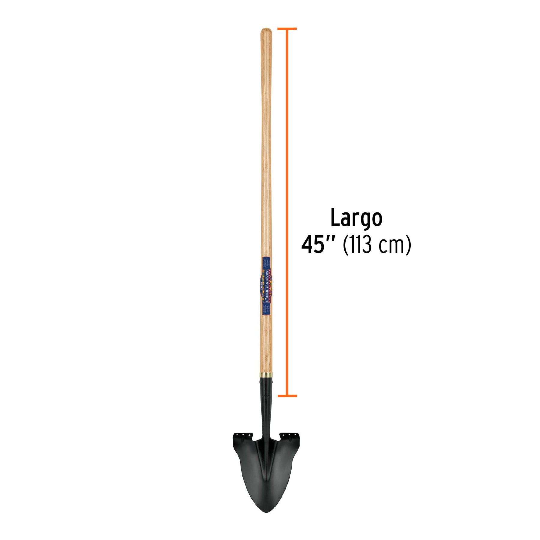PALA TRUPER REDONDA ACERO CARBONO C/MANGO MADERA 45" #PRL-CG (17204)