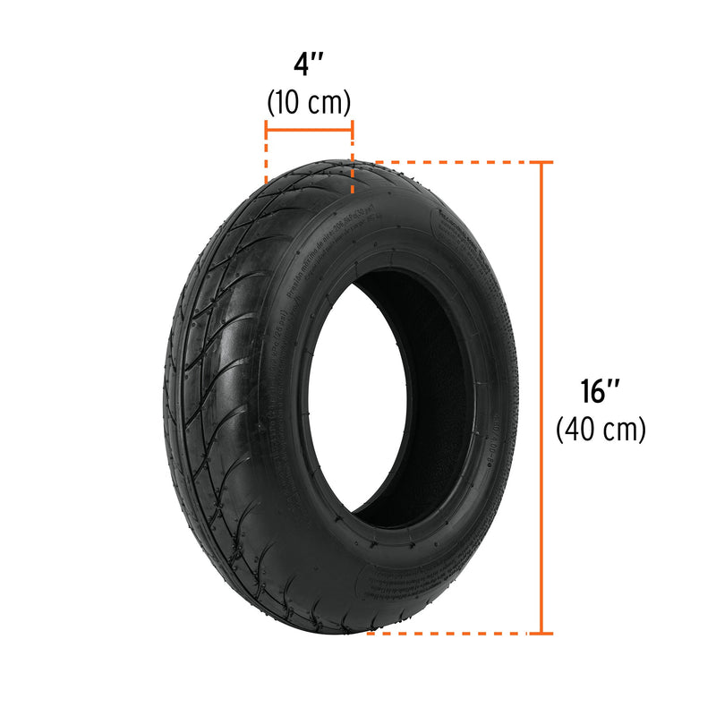 NEUMATICO TRUPER P/CARRETILLA 2 TELAS S/CAMARA 16" # SS (11856)
