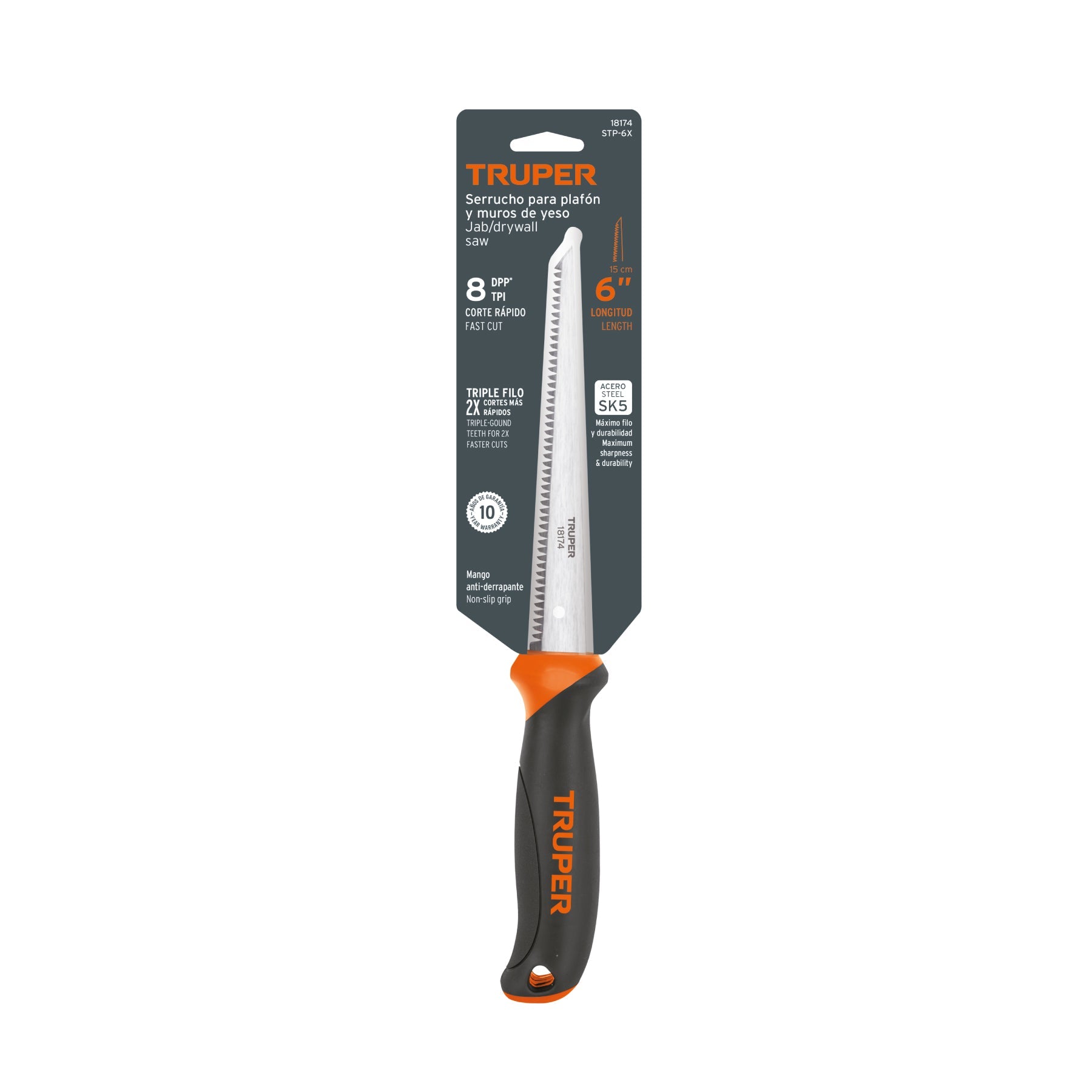 SERRUCHO TRUPER PARA MUROS DE YESO HOJA 6" # STP-6X (18174)